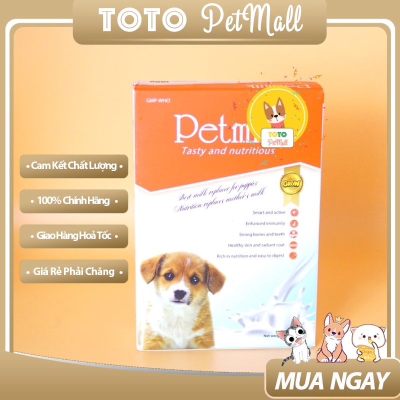 Sữa Dinh Dưỡng Petmilk Cho Chó Mèo 100g - Giàu Dinh Dưỡng, Giúp Dễ Tiêu Hóa