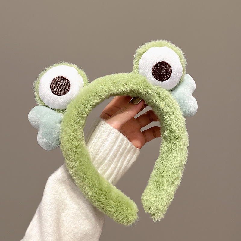 Kẹp Tóc Hình Chú Ếch Mắt To Dễ Thương Vui Nhộn Cho Bé Gái Rửa Mặt