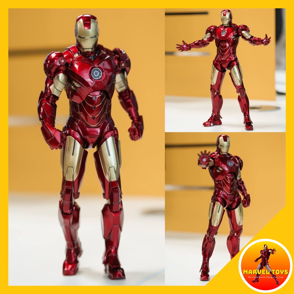 Iron Man Hot Toys ZD TOYS IRON MAN Mark IV MK4 Marvel Avengers 7" Action Figure Toys Gifts Iron Man Zd Toys