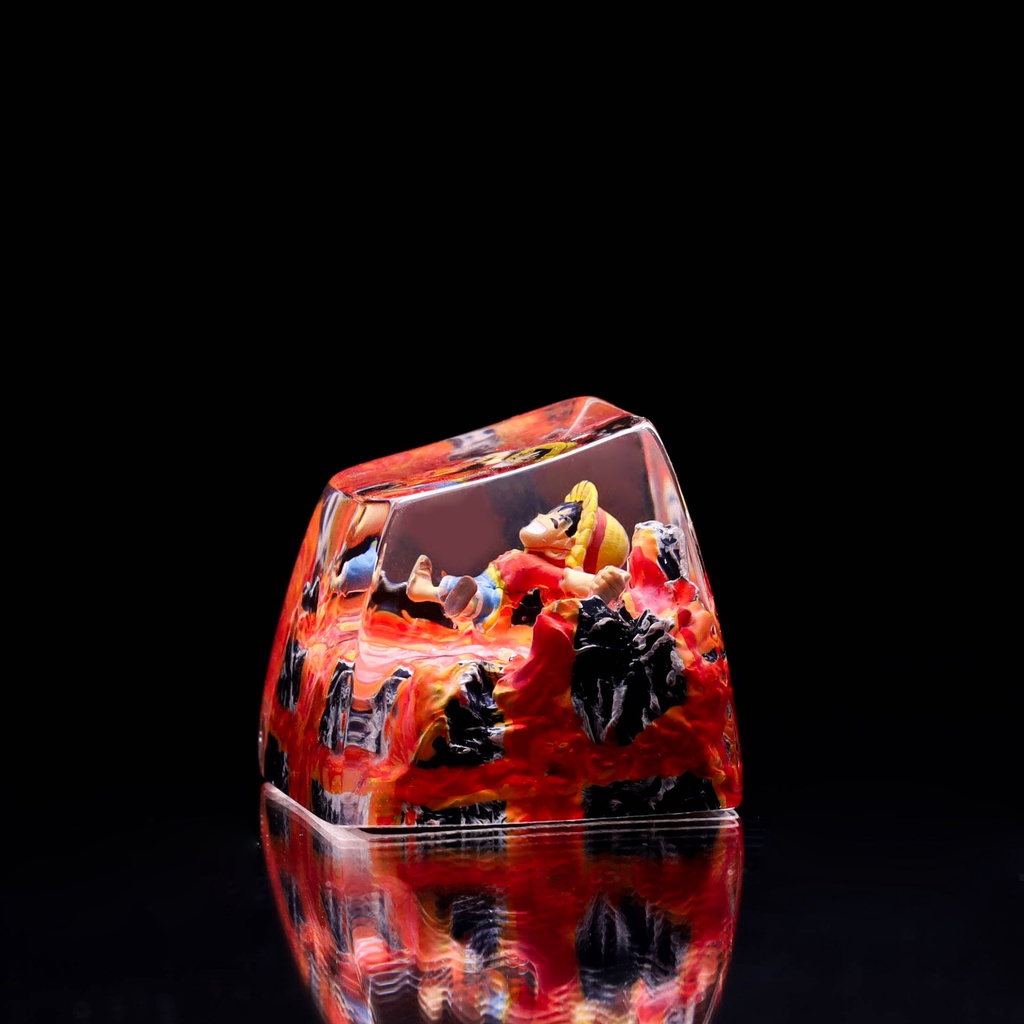 Keycaps One Piece, Nút bàn phím lẻ One Piece, keycap Luffy, Keycap anime One piece, Resin keycap