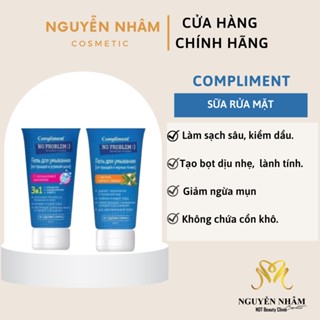 Sữa Rửa Mặt Compliment No Problem Dạng Gel Giảm Mụn, Se Khít Lỗ Chân Lông