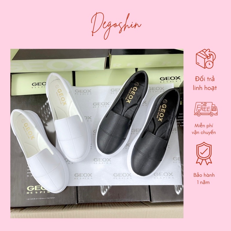 Giày Slipon da thật, thiết kế lưỡi gà chần chỉ sang trọng, êm chân.