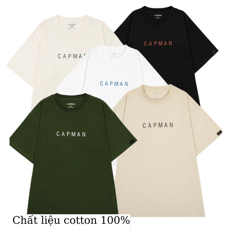 Áo thun Local Brand Capman cotton 100%