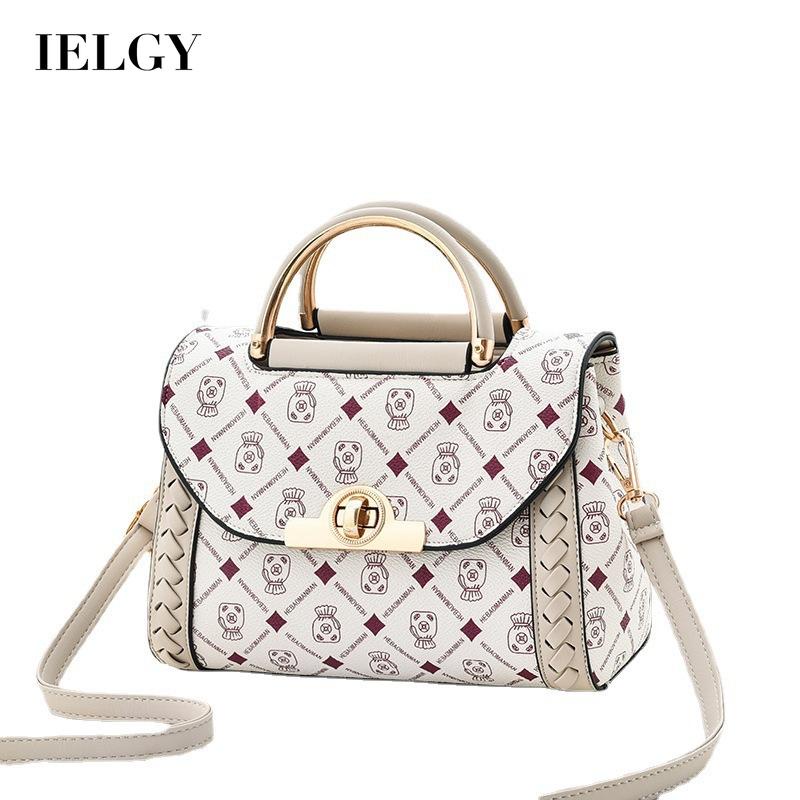 IELGY Túi Đeo Chéo Ghép Nối Thanh Lịch Dễ Phối Đồ Cho Nữ