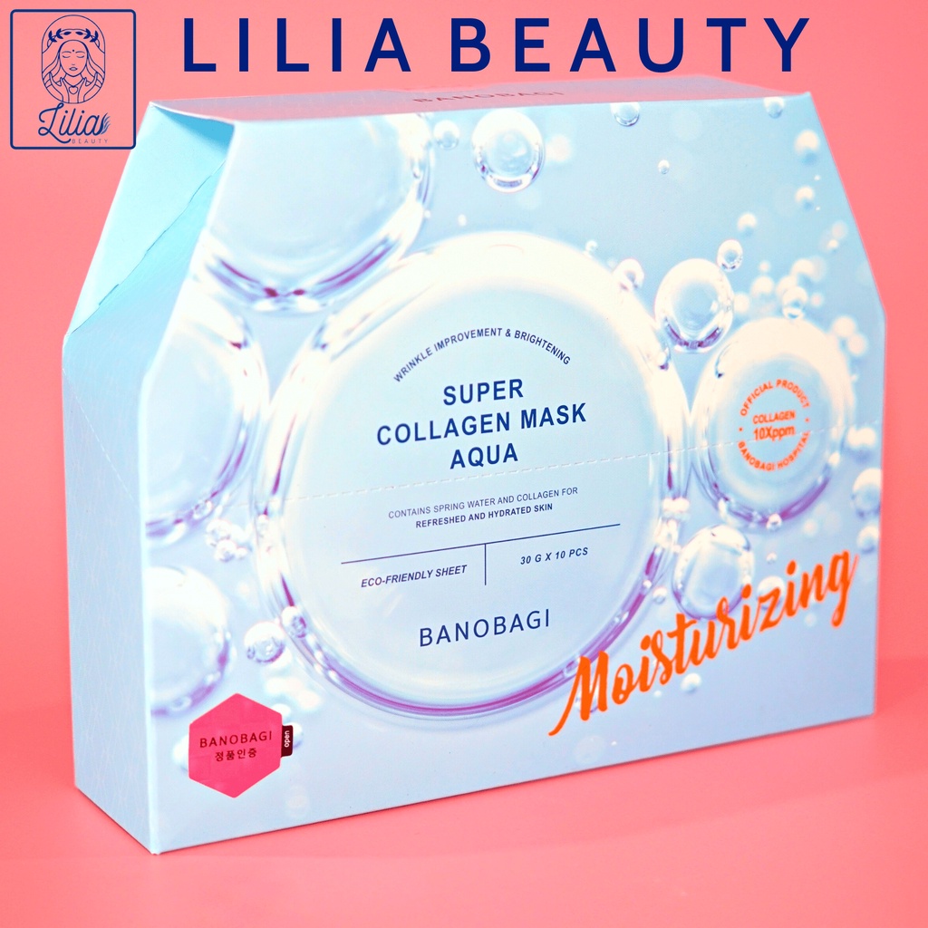 Mặt Nạ Giấy Cao Cấp Banobagi Super Collagen-Hộp 10 miếng riêng