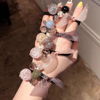 Dây Buộc Tóc Đính Pha Lê Co Giãn Thời Trang Dành Cho Nữ