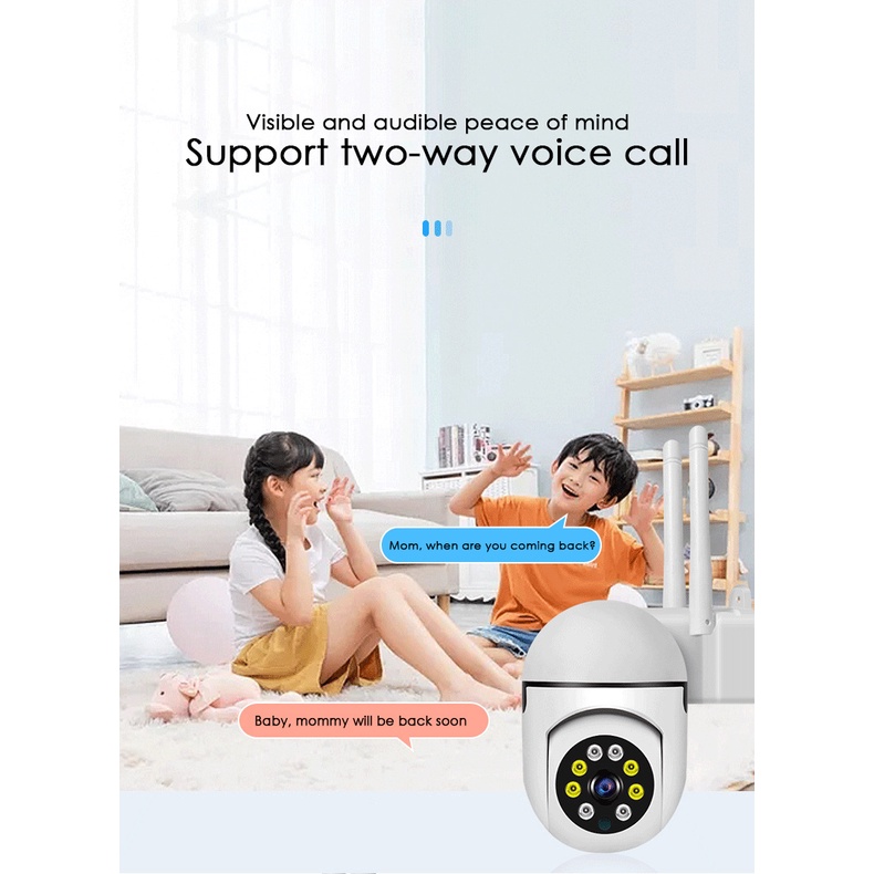 Camera Ip Wifi 1080P Hd 4x Zoom Camera Giám Sát Ngoài Trời Màu Tầm Nhìn Ban Đêm Ai Con Người Phát Hiện Camera An Ninh Mini camera