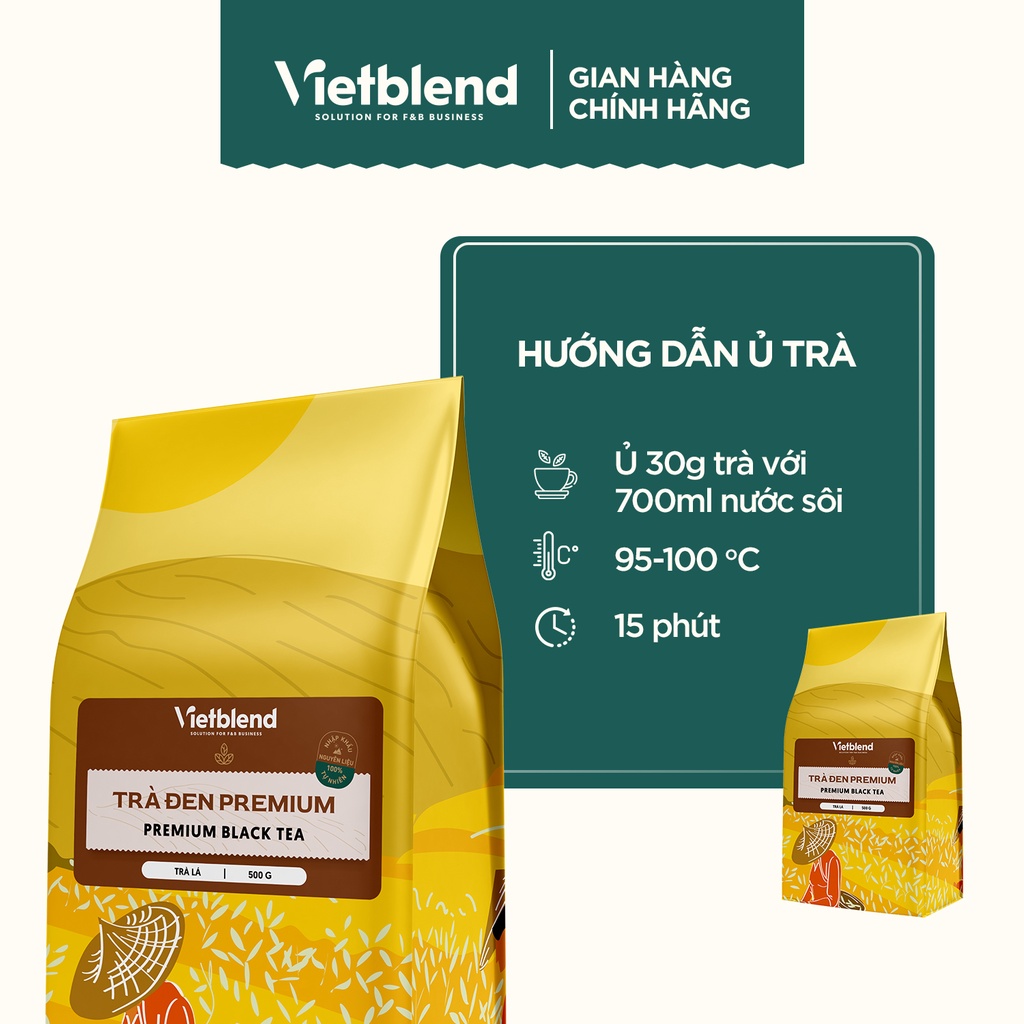 Trà đen premium VIETBLEND túi 500g