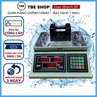 Cân Điện Tử Bán Hàng 30kg QUA 832 Tính Tiền & Chống Nước Chính Xác Cao ( Bảo Hành 1 Năm )