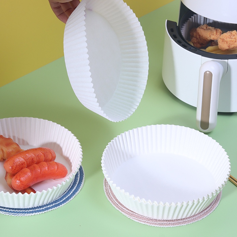 Combo 50 giấy thâm dầu cho nồi chiên không dầu có hộp nhựa( loại xịn có hộp )