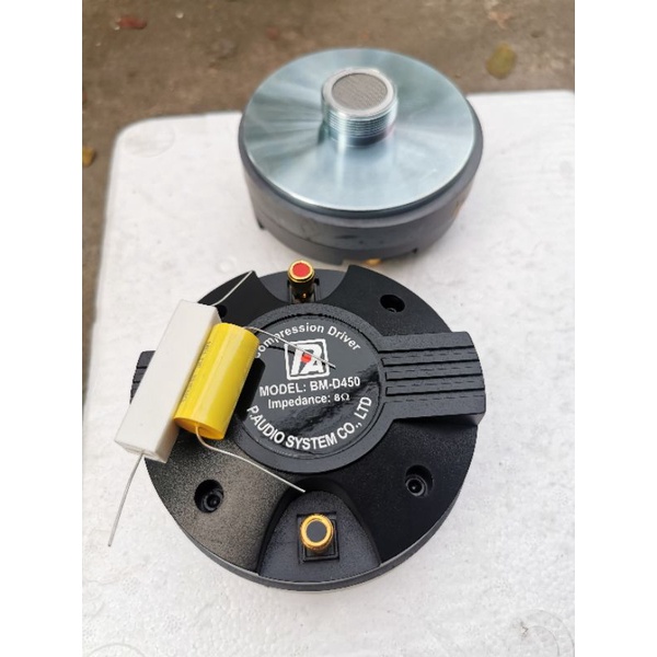 Giá 1 cái 248k Treble 450 dAUDIO kèm tụ lọc trở sứ thay thế được cho tất cả các loại loa treble sài răng ren vặn