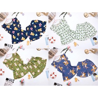 Đồ bộ Tole đùi tay cánh tiên-Đồ bộ lanh 2 da loại 1 dễ thương