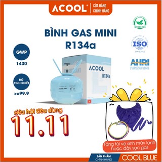 Gas lạnh ACOOL R134a bình 3,4 Kg -MÁY LẠNH- HỆ THỐNG LẠNH