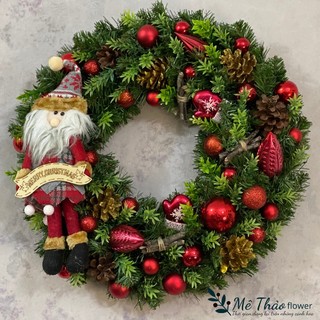 (Giá Tại Xưởng) Vòng Nguyệt Quế Noel Trang Trí Giáng Sinh, Decor Phòng Khách, Shop, Studio của Mê Thảo Flower