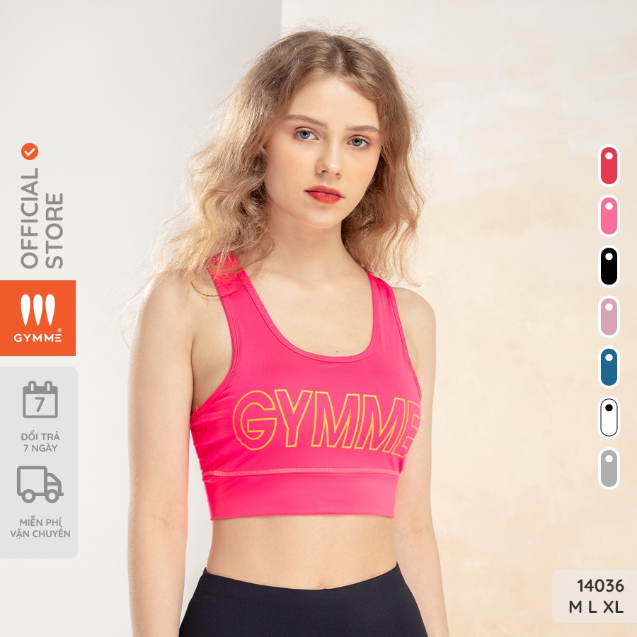 Áo tập gym nữ yoga aerobic croptop thể thao sport bra gymme - 14036