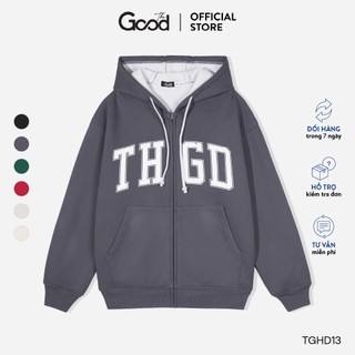 Áo hoodie ziper có mũ basic thiết kế the good/ marcus