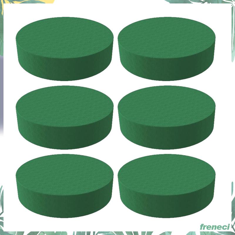 Set 6 Mút Xốp Cắm Hoa Khô / Ướt Màu Xanh Lá Dùng Trang Trí Hoa