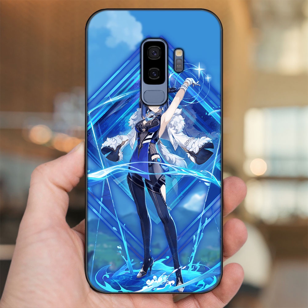 Ốp lưng Samsung S9 Plus viền đen in hình Yelan Genshin Impact