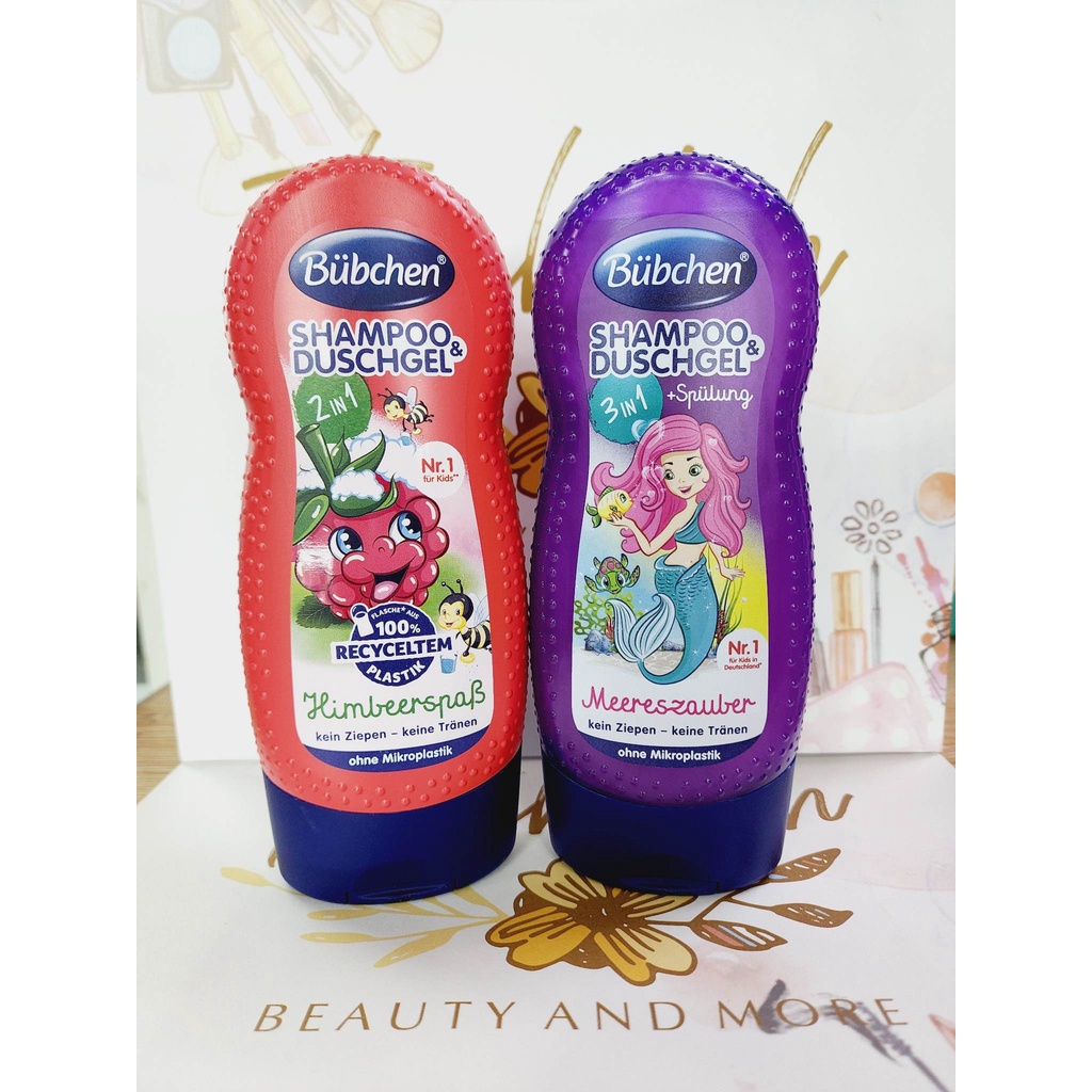 Sữa tắm gội Bubchen Kids Shampoo & Duschgel cho bé, làm sạch và dịu nhẹ 230ml