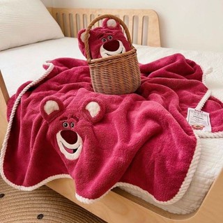 0019 Set 2c Khăn Mặt + Khăn Tắm Gấu Lotso