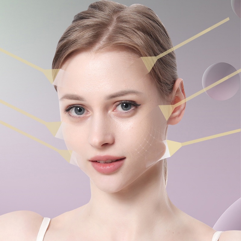 Set 4 Miếng Dán Nâng Cơ Mặt Tạo Cằm Chữ V Vô Hình Tiện Dụng