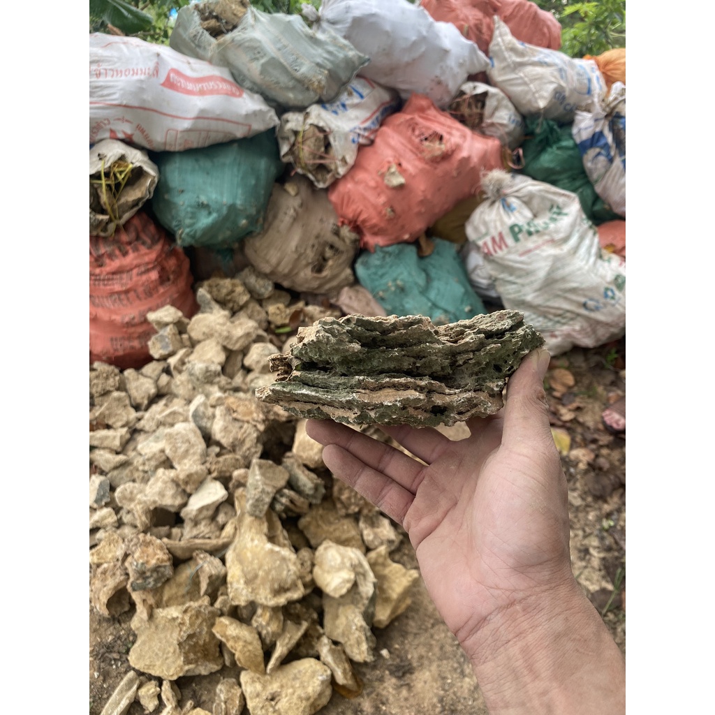 Đá kim đà tai mèo 1kg, đá trí bể cá, tiểu cảnh, thuỷ sinh, sân vườn, non bộ.