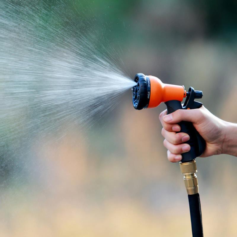 Bộ vòi xịt nước tưới cây, Rửa xe 8 chế độ trong 1 cây súng tiện lợi