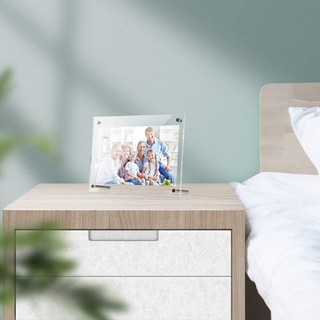 Koolool A4 Acrylic Photo Frame Display Stand Transparent Storage Bracket Shelf