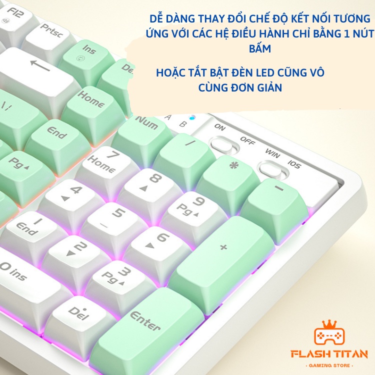 Bàn Phím Cơ HOTSWAP LANGTU GK102 GoldenSwitch Bàn phím cơ cao cấp dành cho game thủ - Bảo Hành 12 Tháng | BigBuy360 - bigbuy360.vn