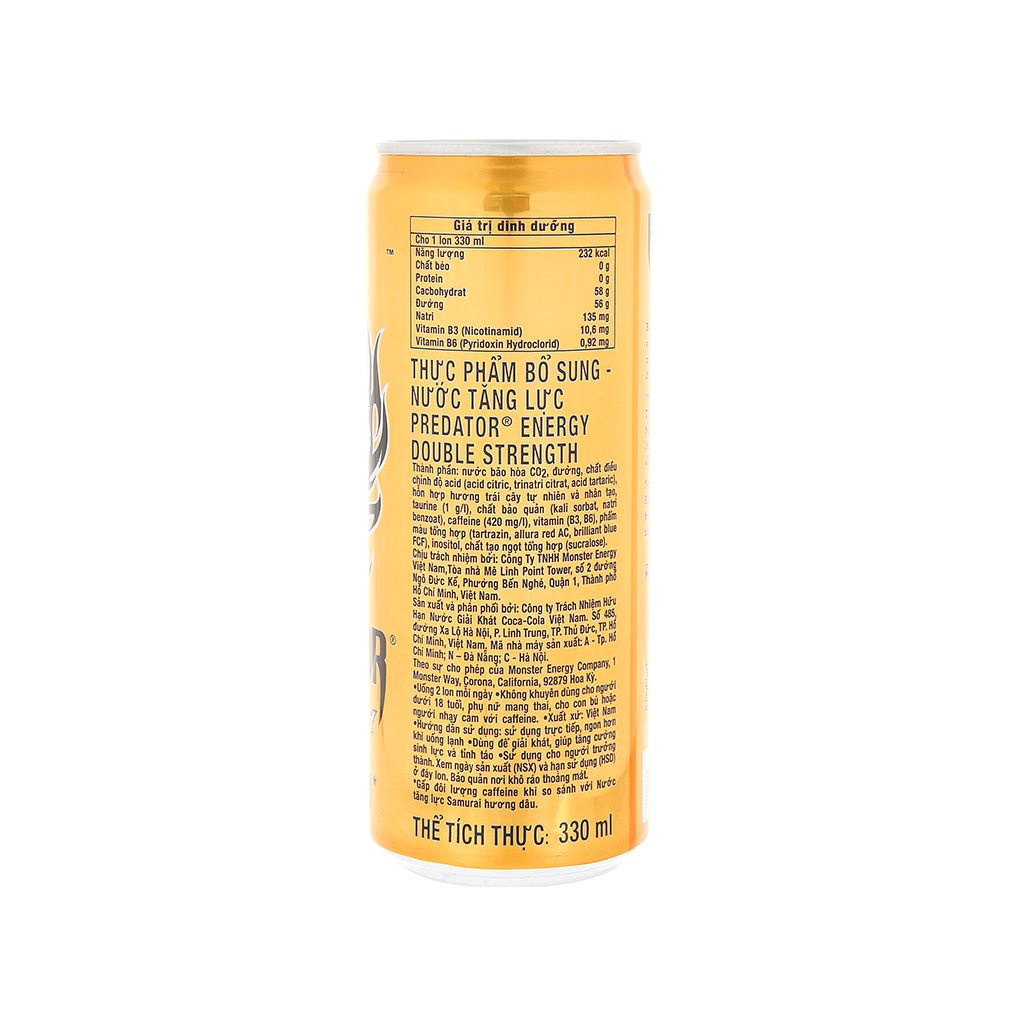 Thùng 24 Lon Nước Tăng Lực Mãnh Thú Predator Lon 330ml - Date mới