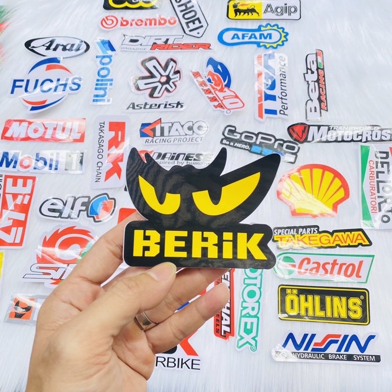 Decal Logo Sticker dán xe, mũ bảo hiểm, vali, laptop, điện thoại, trang trí... chống thấm nước