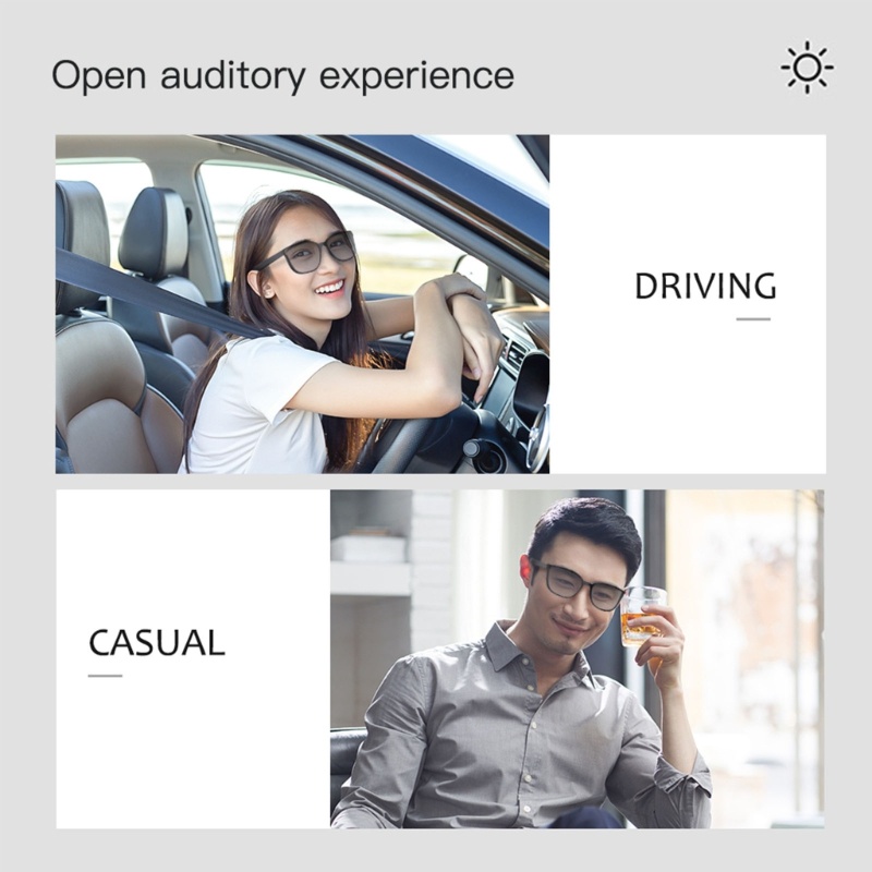 Kính Mát Thông Minh WU E30 Kết Nối Bluetooth 5 0 Kiểu Dáng Thể Thao