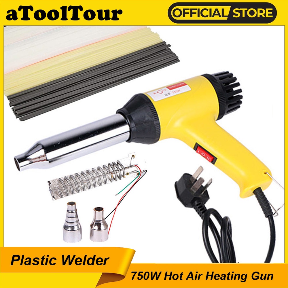 750w 220V 50°C-550°C Bộ Súng Hàn Khí Nóng Bằng Nhựa PE PP Tùy Chỉnh Tiện Dụng