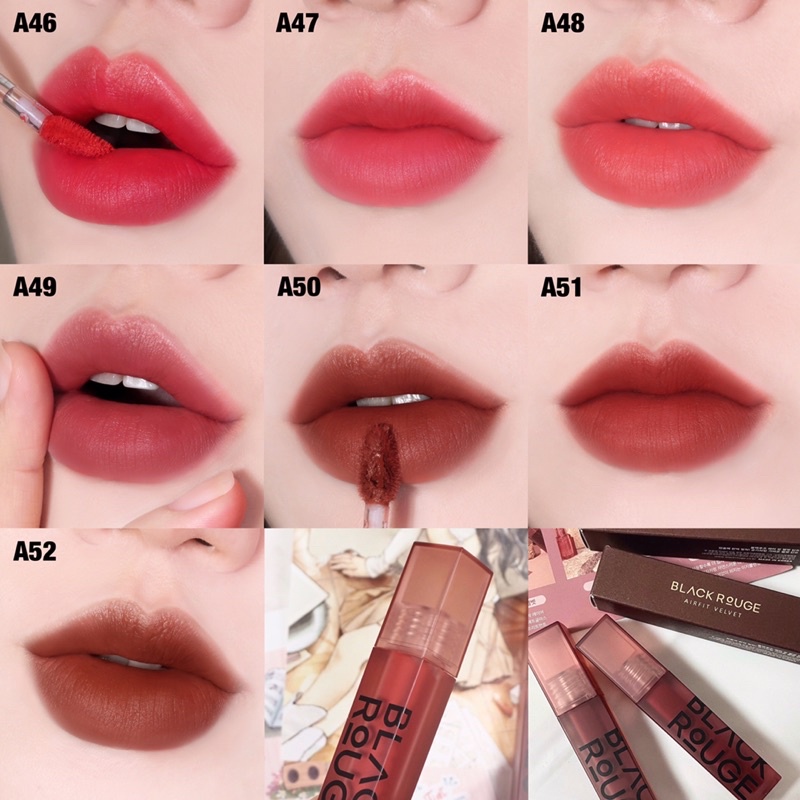 [A46-A52] Son kem lì Black Rouge Air Fit Velvet Tint Ver9