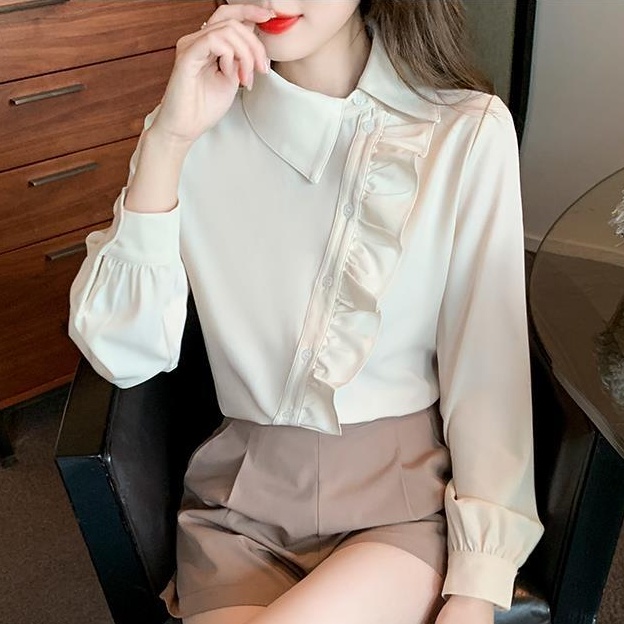 Áo Sơ Mi Nữ Tay Dài Dáng Rộng Thời Trang