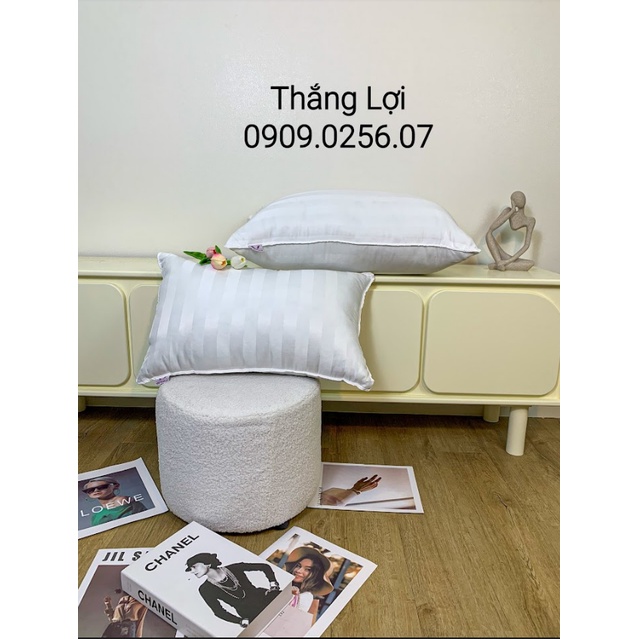 Gối Lông Vũ Thắng Lợi - Chính Hãng. Êm và Bền lâu hơn. Kích thước gối ôm 35x100cm