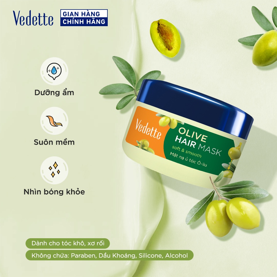 Mặt Nạ Ủ Tóc Vedette Ô-liu (Olive)145ml (TPM401)