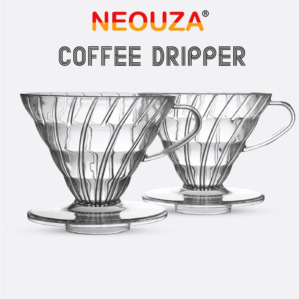 Set 2 / 4 CốC NhựA ĐựNg Cà Phê NEOUZA V60 KíCh Cỡ 01 / 02