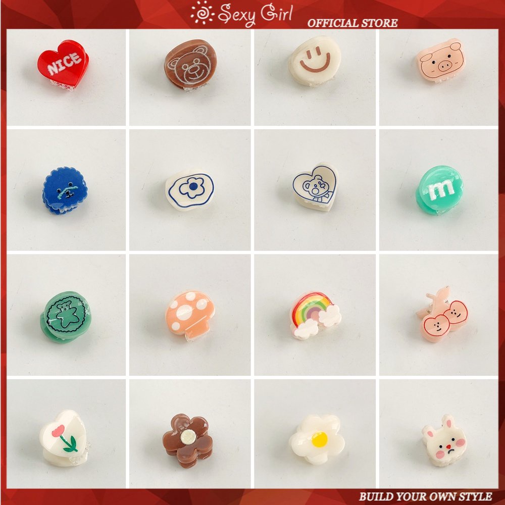 Kẹp tóc mini họa tiết hoạt hình kiểu Nhật Bản đáng yêu cho nữ