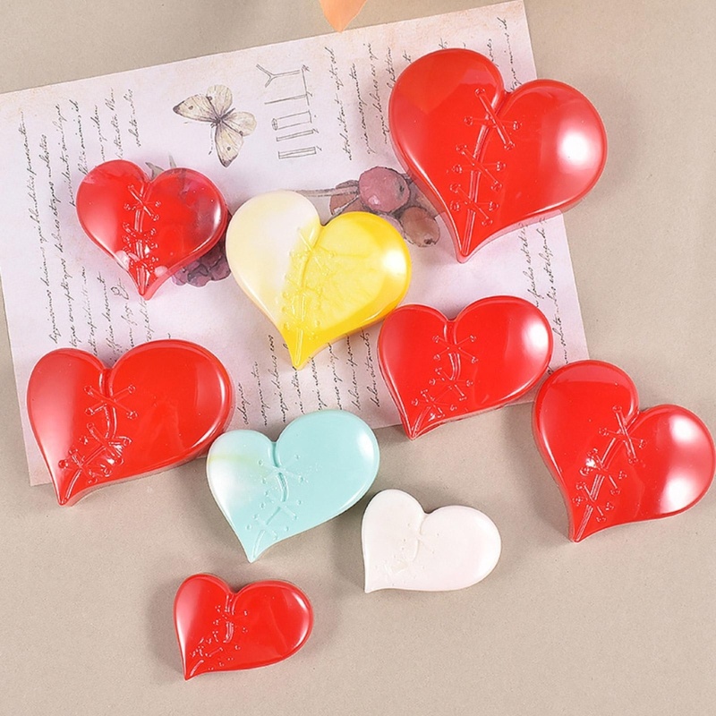 Khuôn Silicone Làm Móc Khóa Hình Trái Tim May Thủ Công