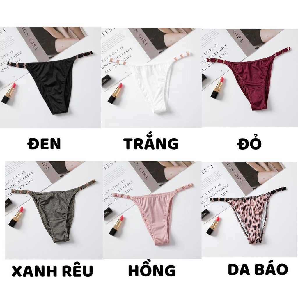 Quần Lót Lọt Khe Nữ Cao Cấp Sexy Cạp Phối Chữ V Mỏng Mát Ladi-BT11