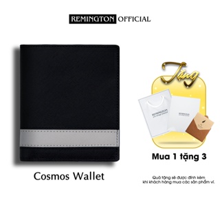 Ví nam đứng cao cấp Remington - Cosmos Wallet được làm từ da bò saffiano