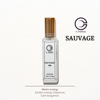 Nước Hoa Nam Sauvage edp chính hãng C-Parfum 20ml thơm lâu hương quyến rũ phóng khoáng