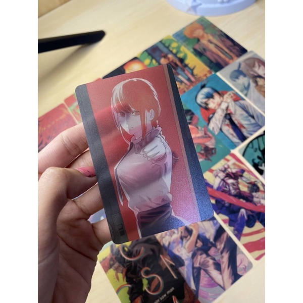 4 CARD BO GÓC NHỰA PVC CHAINSAW MAN