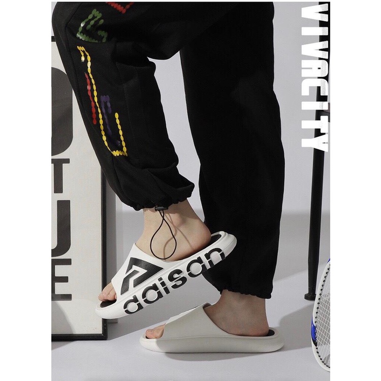 Dép nam nữ quai ngang, dép Unisex đế bánh mỳ phong cách thể thao DP22