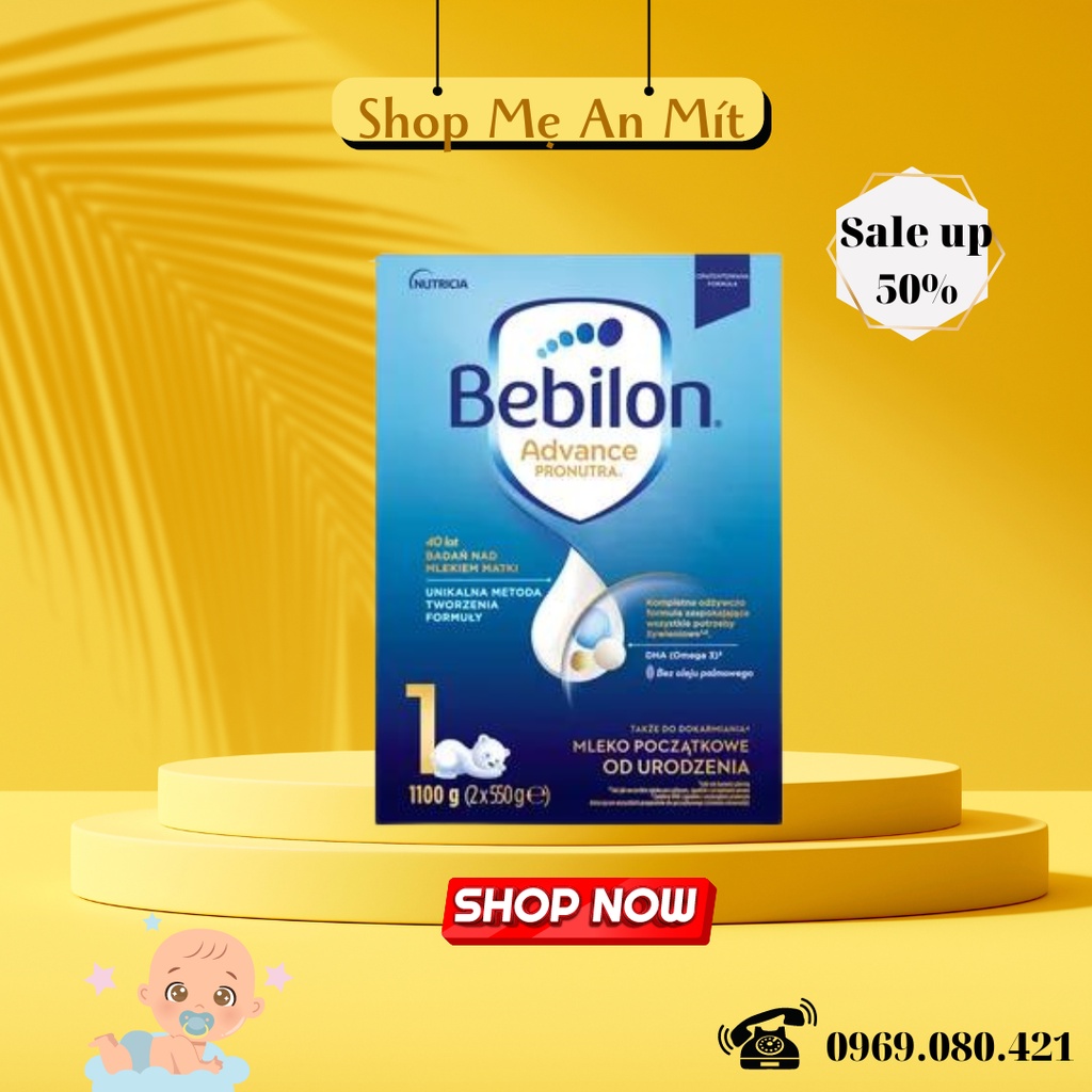 Sữa Bebilon Hộp giấy tiết kiệm 1100gr đủ số