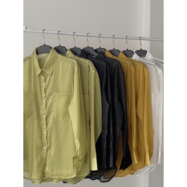 unleashedvn SOFT GIRL SHIRT - Áo sơ mi nữ freesize, dáng rộng