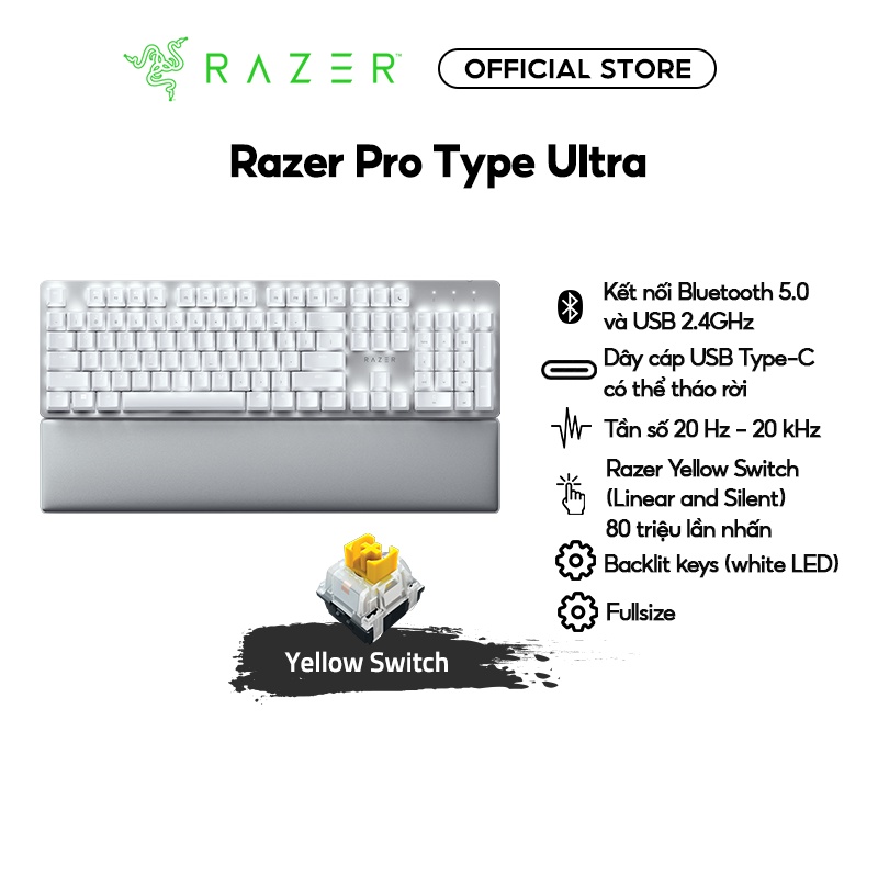 Bàn phím Razer Pro Type Ultra-Wireless Mechanical Productivity_RZ03-04110100-R3M1