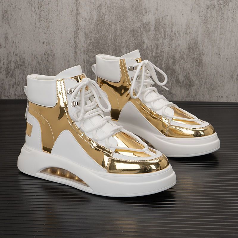 Giày Thể Thao Da Đế Dày Tăng Chiều Cao Phong Cách Châu Âu 2022 Cho Nam