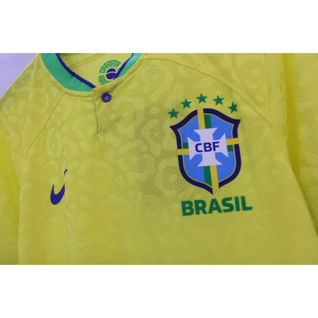 Bộ quần áo bóng đá Đt Brazil mùa WC 22/23 - Bản Player hàng Thái - Brazil Vàng sân nhà